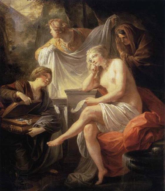 Friedrich Heinrich Fuger Bathsheba at the Bath oil painting picture